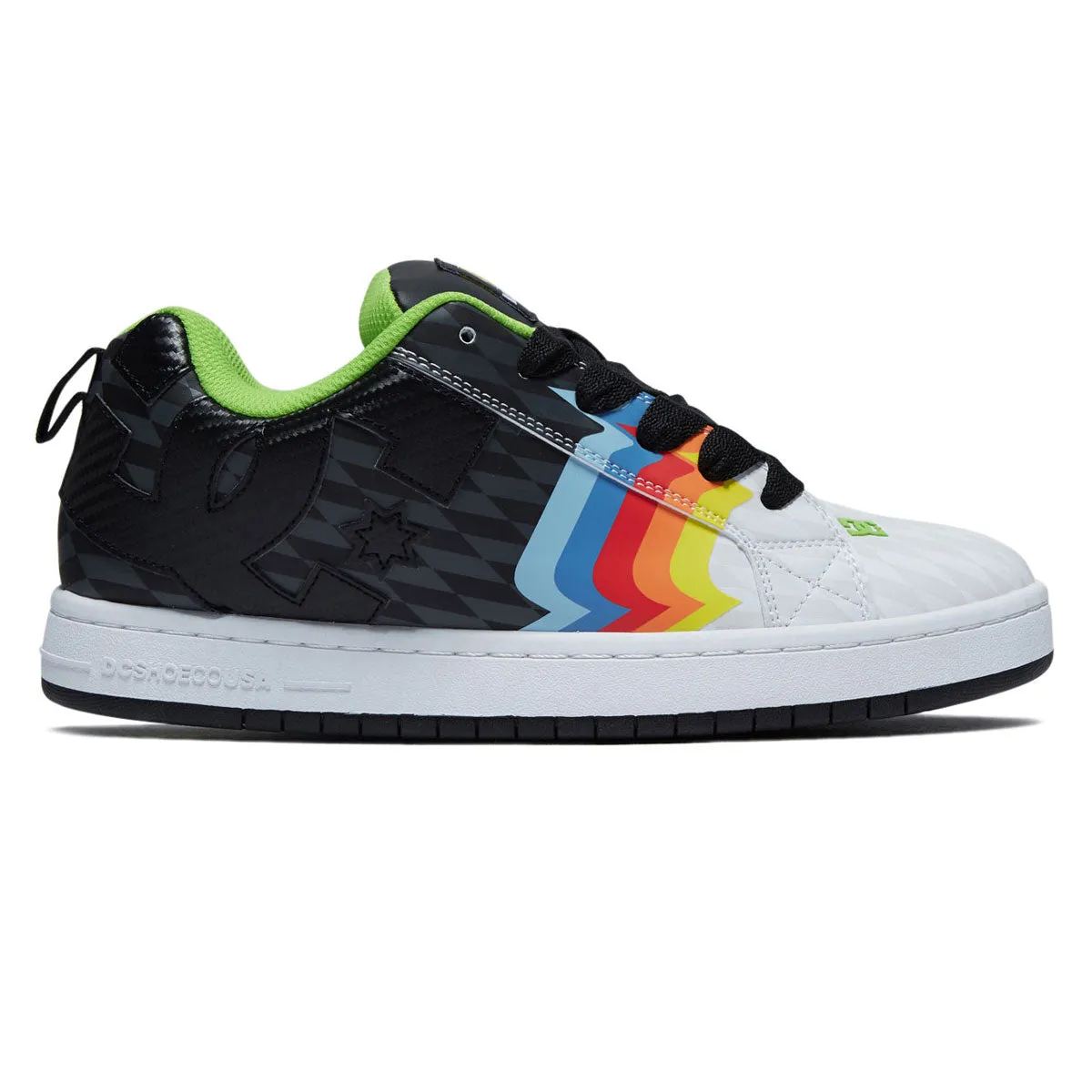 Elastic Stretch DC x 43i Court Graffik Shoes - Black/White/Multi