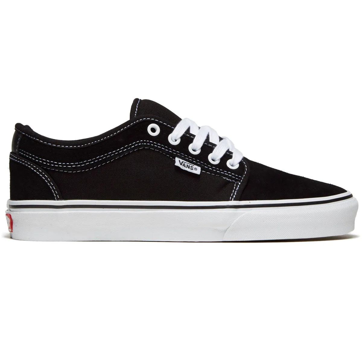 Vans Skate Chukka Low Shoes - Black/White Evening Out