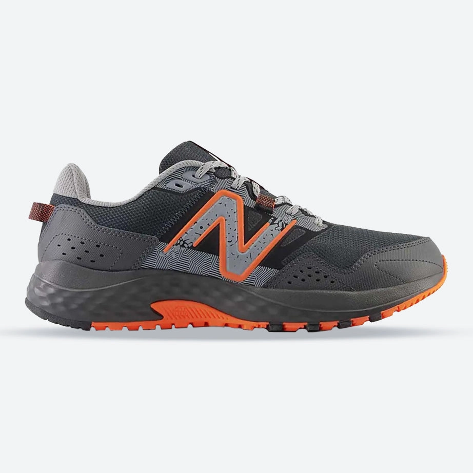 Stable Stride Support Features Men's Wide Fit New Balance MT410LO8 Trail Running Sneakers