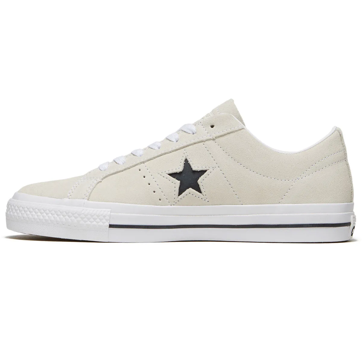 Step Guard Converse One Star Pro Ox Shoes - Egret/White/Black
