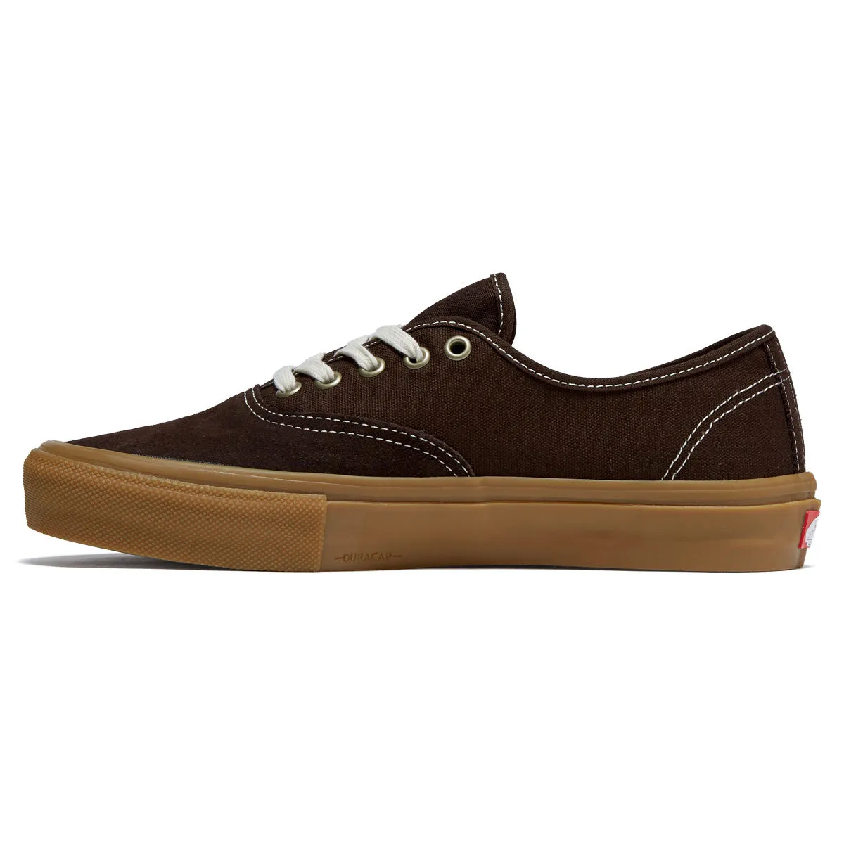 Step Prime Vans Skate Authentic Shoes - Brown/Gum