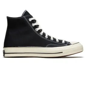 Converse Chuck 70 Hi Shoes - Black/Black/Egret Active Vibe Skater Movement