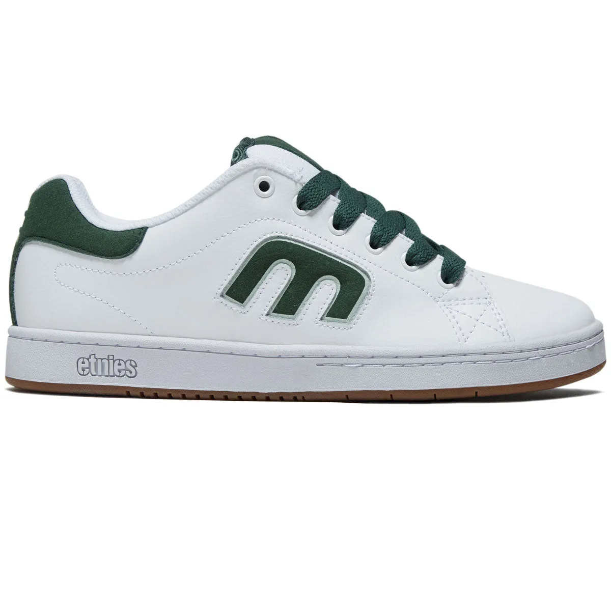 Etnies Callicut Shoes - White/Green Street Ready Ride Bold Look