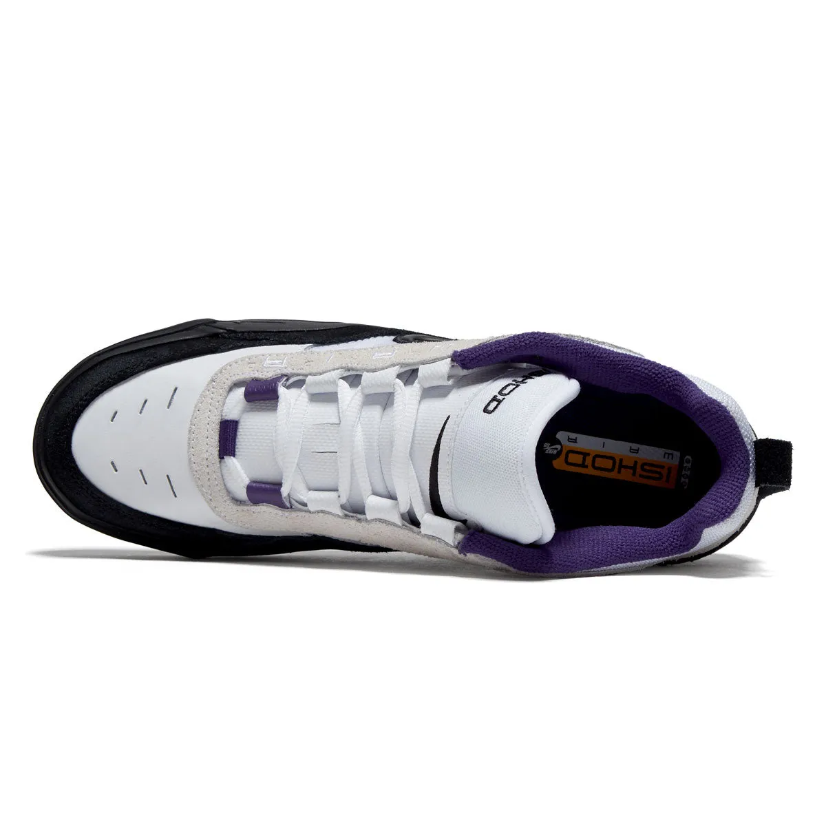 Street Grip Max Nike SB Air Max Ishod Shoes - White/Black/Court Purple/Black
