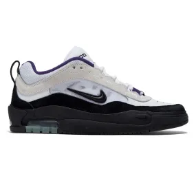 Nike SB Air Max Ishod Shoes - White/Black/Court Purple/Black Modern Youth Fast Fit