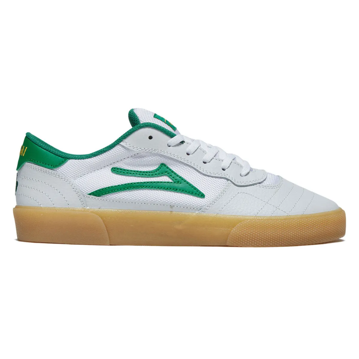 Comfort Step Lakai Cambridge Shoes - White/Green Leather