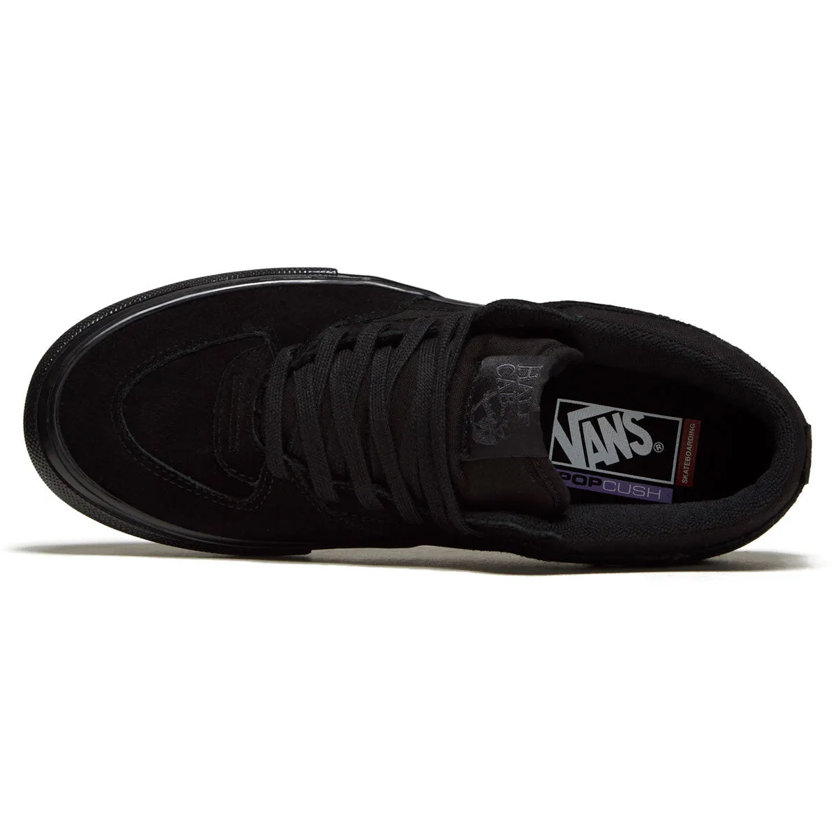 Street Zoom Vans Skate Half Cab Shoes - Black/Black