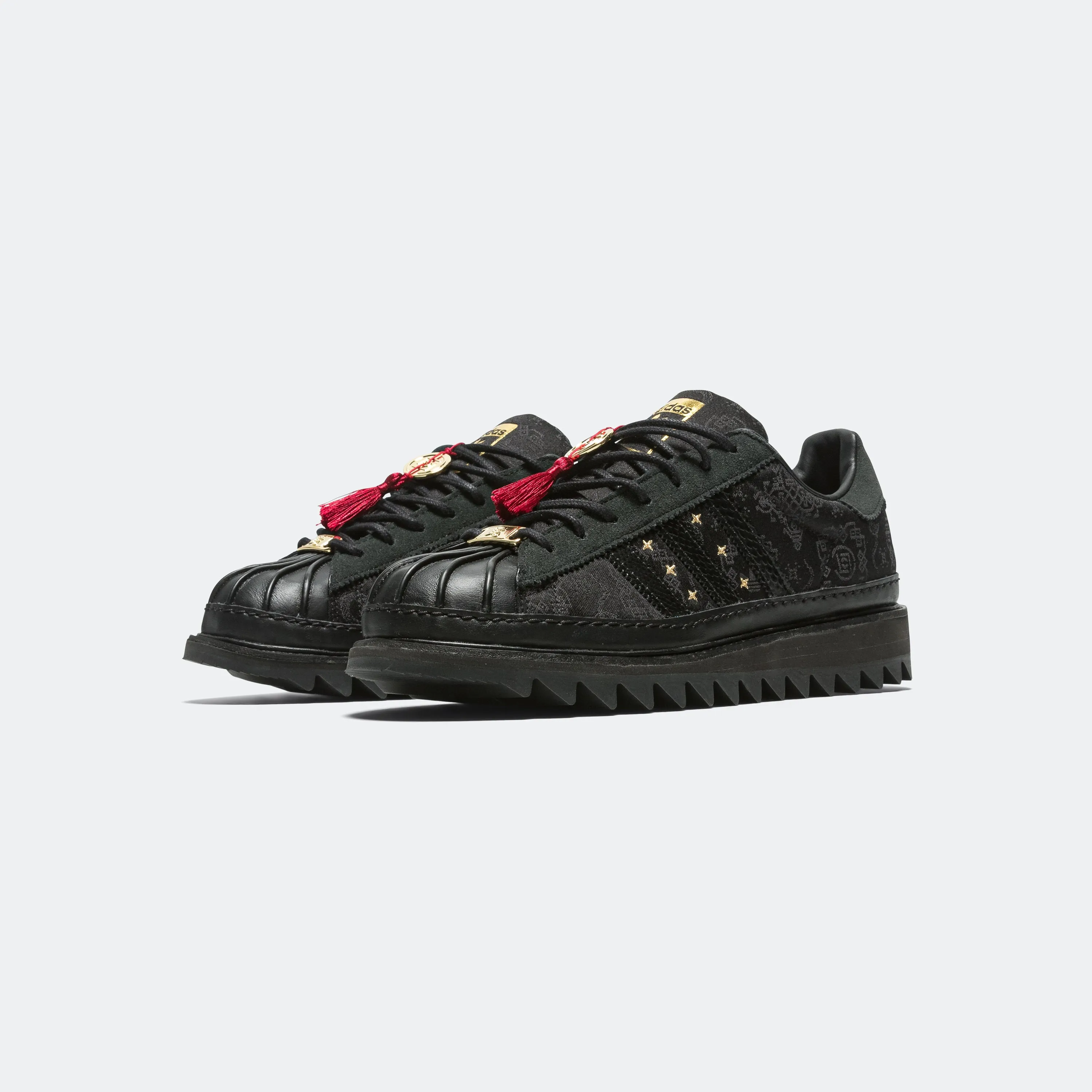 Superstar LNY by Edison Chen x CLOT - Core Black/Carbon-Gold Metallic Boosted Height