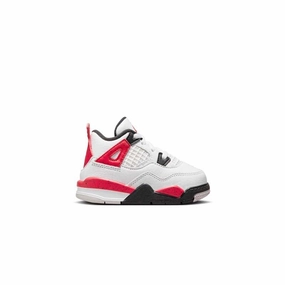 Toddler's Air Jordan 4 Retro 'Red Cement' Premium Leather Trail Jog
