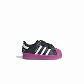 Hop Step Sand Jog Toddlers Superstar LED Light 'Black'