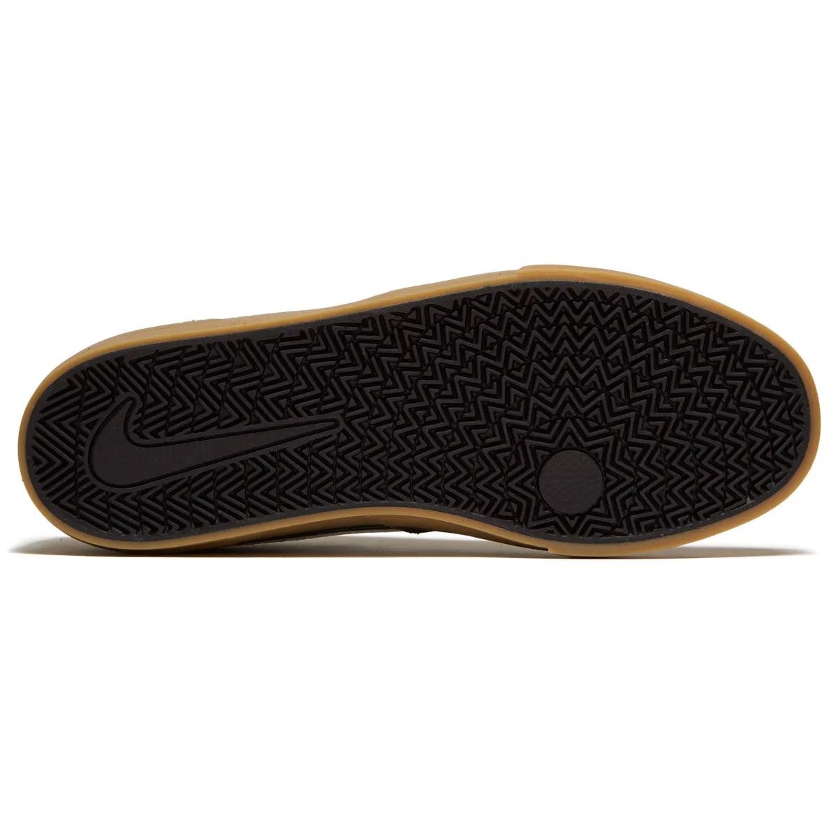Toe Protect Nike SB Chron 2 Shoes - Black/White/Black/Gum Light Brown