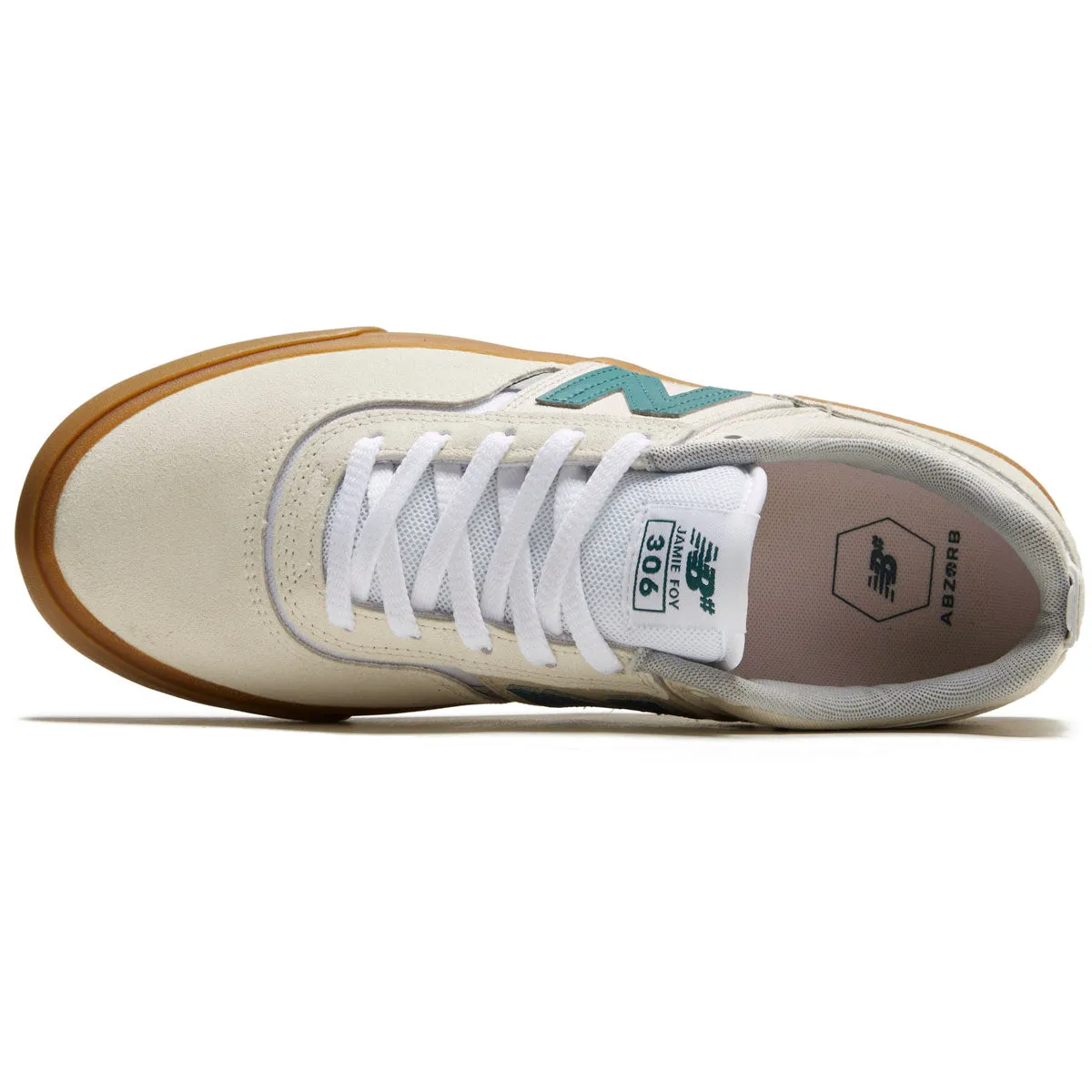 Toe Turn New Balance 306 Foy Shoes - Sea Salt/Teal