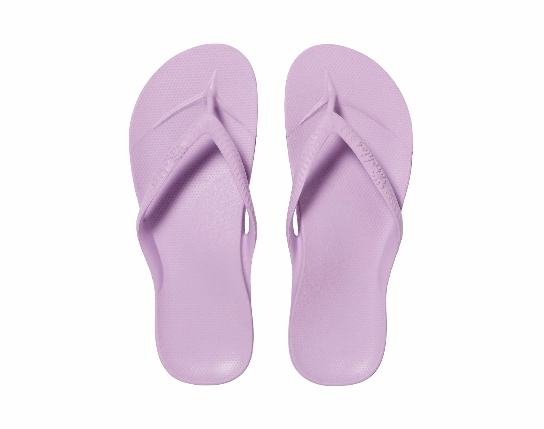 Travel Friendly Archies Arch Support Thongs Lilac