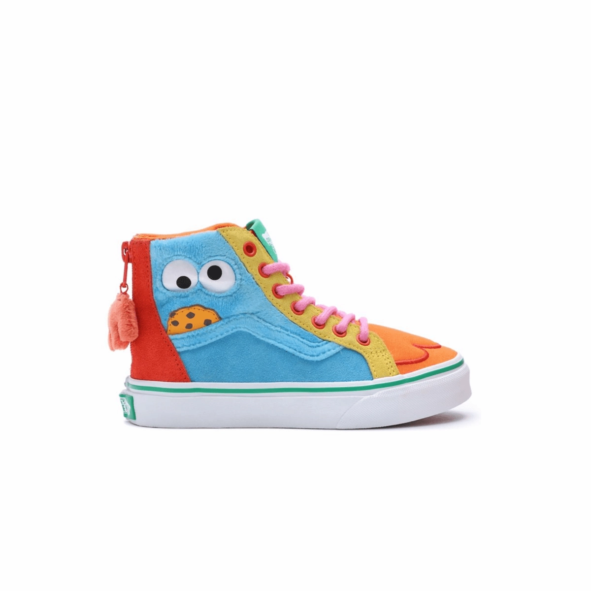 Flexible Build Heavy Stride   Sesame Street Kid's SK8-Hi Zip 'Multi'
