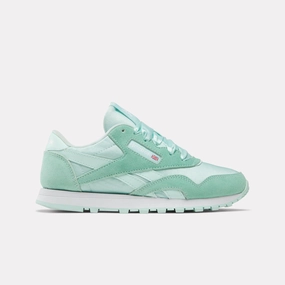 Track Run Dusk Step Reebok Footwear Kids Classic Nylon Shoes - Grade School GLITCHAQUA/FTWRWHITE