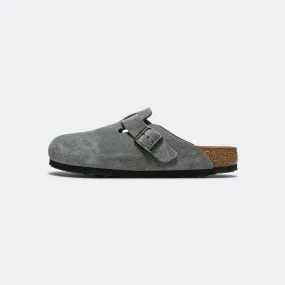 Boston SFB - Basalt Grey Suede Leather Stud Detail