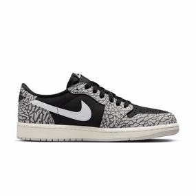 Supportive grip Air Jordan 1 Retro Low OG 'Black Elephant'