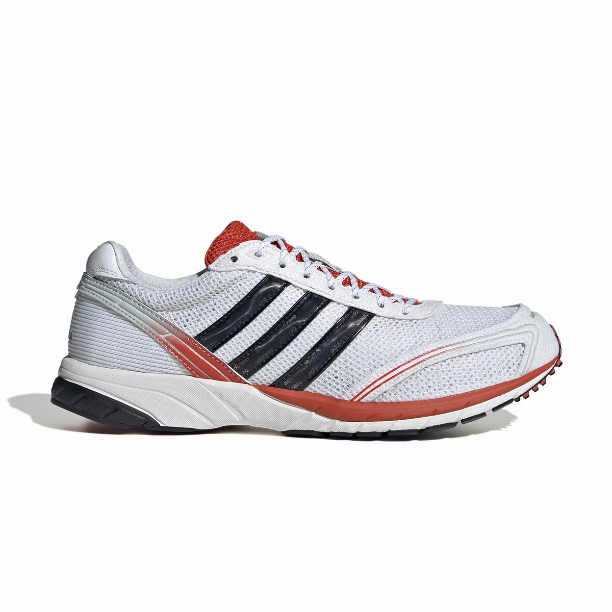 Adizero Adios OG 'White Preloved Red' Log Hike Monochrome Style