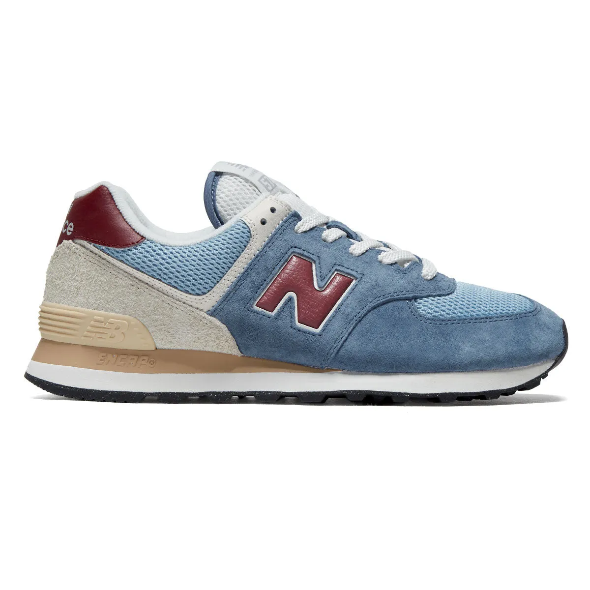 New Balance 574 Shoes - Shoreline Blue Premium Technology Breathable Upper