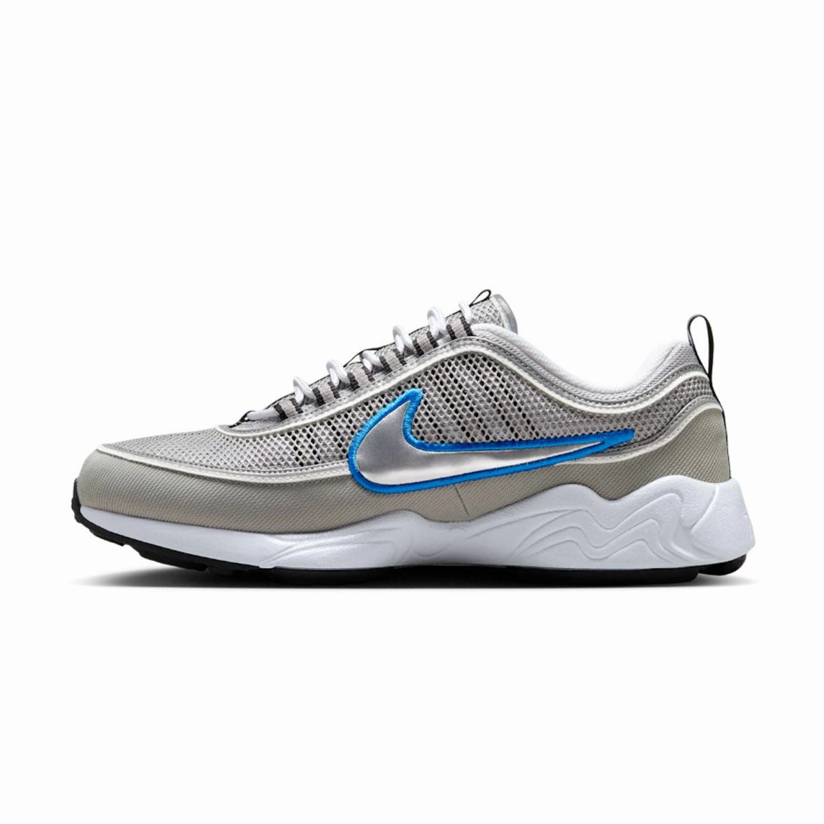 Upgraded piece Air Zoom Spiridon SP 'Metallic Silver Signal Blue'