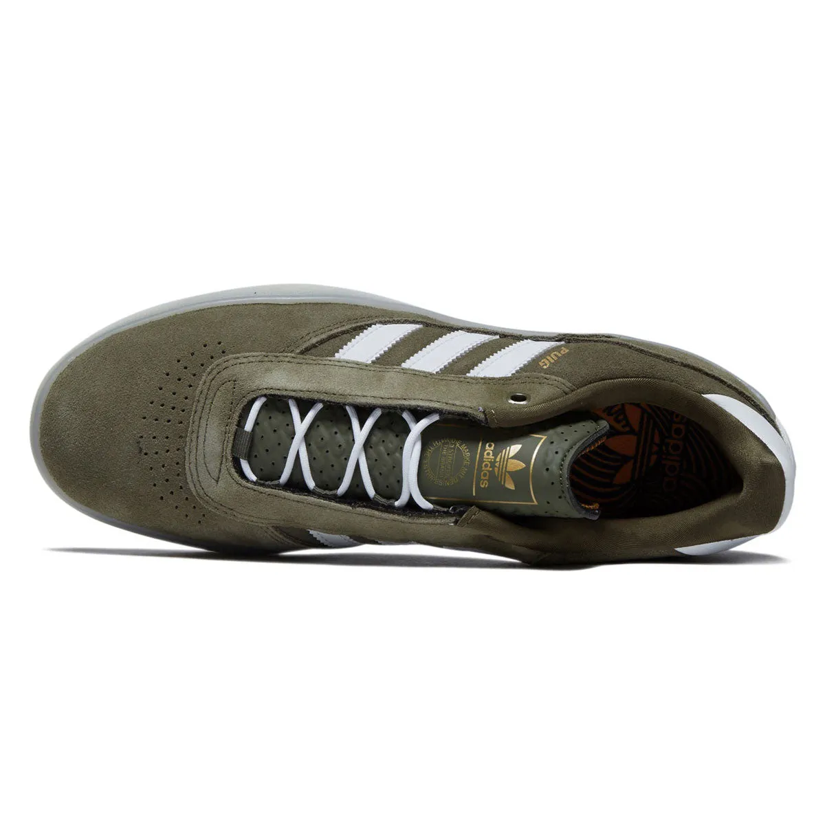 Urban Force Adidas Puig Shoes - Olive Strata/Ftwr White/Gold Metallic