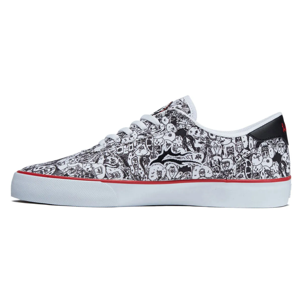 Urban Grip Lakai Manchester Shoes - White Canvas Print