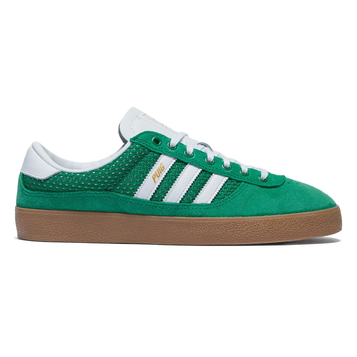 Stability Ride All Action Ready Adidas Puig Indoor Shoes - Green/Ftwr White/Gum