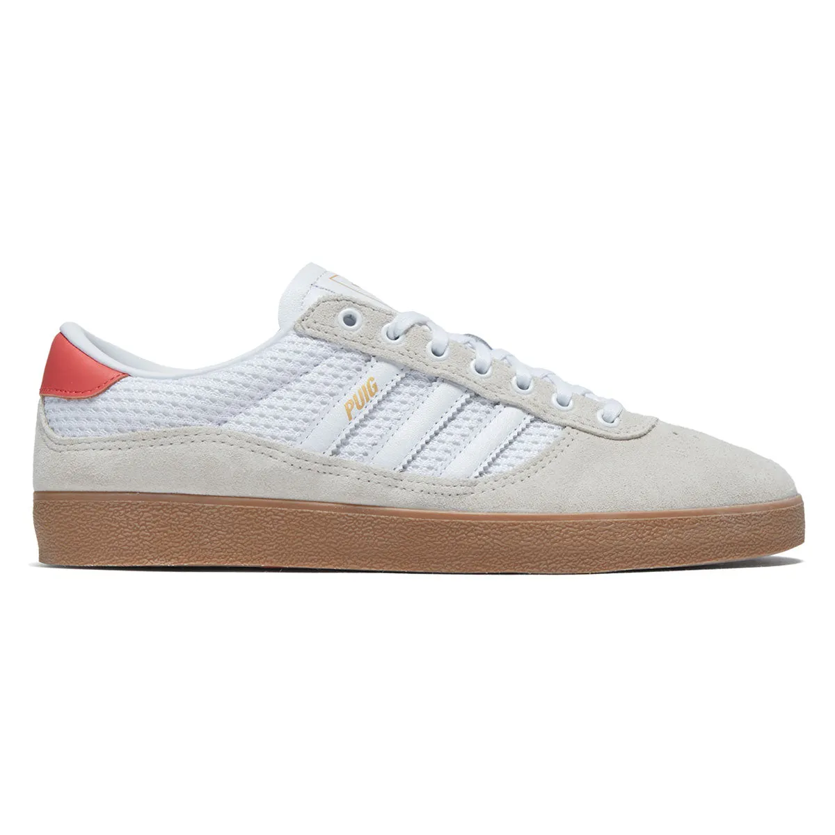 Adidas Puig Indoor Shoes - Wonder White/Ftwr White/Gum Active Ride Fit