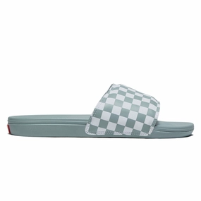 Vans La Costa Slide-On MTE Sandals - Checkerboard Light Grey Instant Walk Simple Style