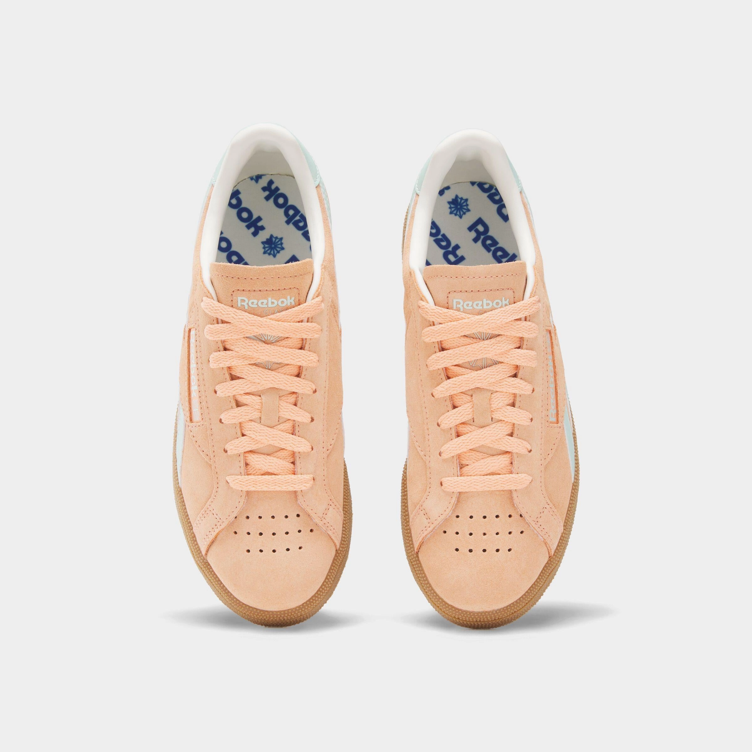 Urban Flow Reebok Footwear Women Club C Grounds UK Shoes SUNKISSEDORANGE/GLITCHAQUA/CHA