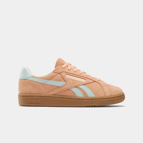 Reebok Footwear Women Club C Grounds UK Shoes SUNKISSEDORANGE/GLITCHAQUA/CHA Youth Pick Taxi Ride