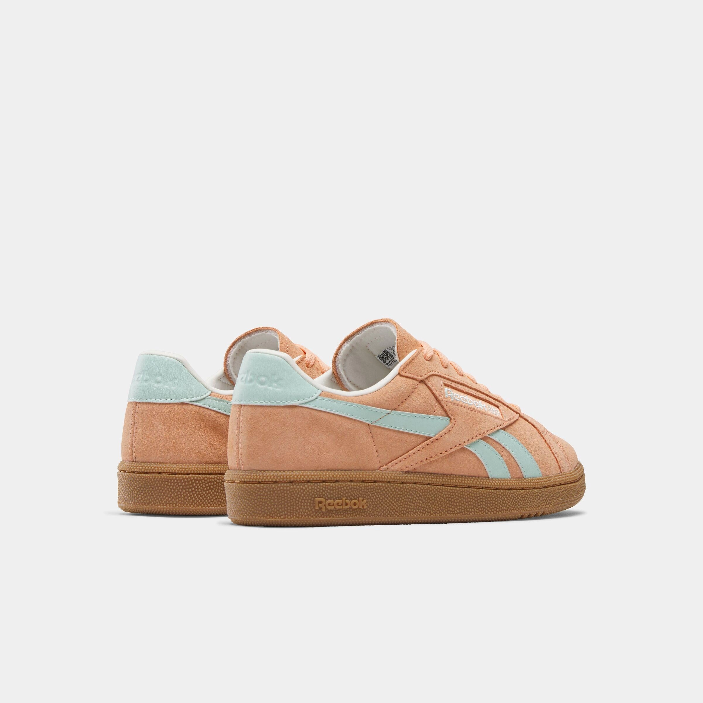 Urban Flow Reebok Footwear Women Club C Grounds UK Shoes SUNKISSEDORANGE/GLITCHAQUA/CHA