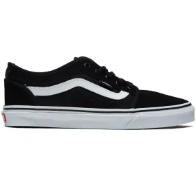 Vans Chukka Low Sidestripe Shoes - Black/White Light Pace