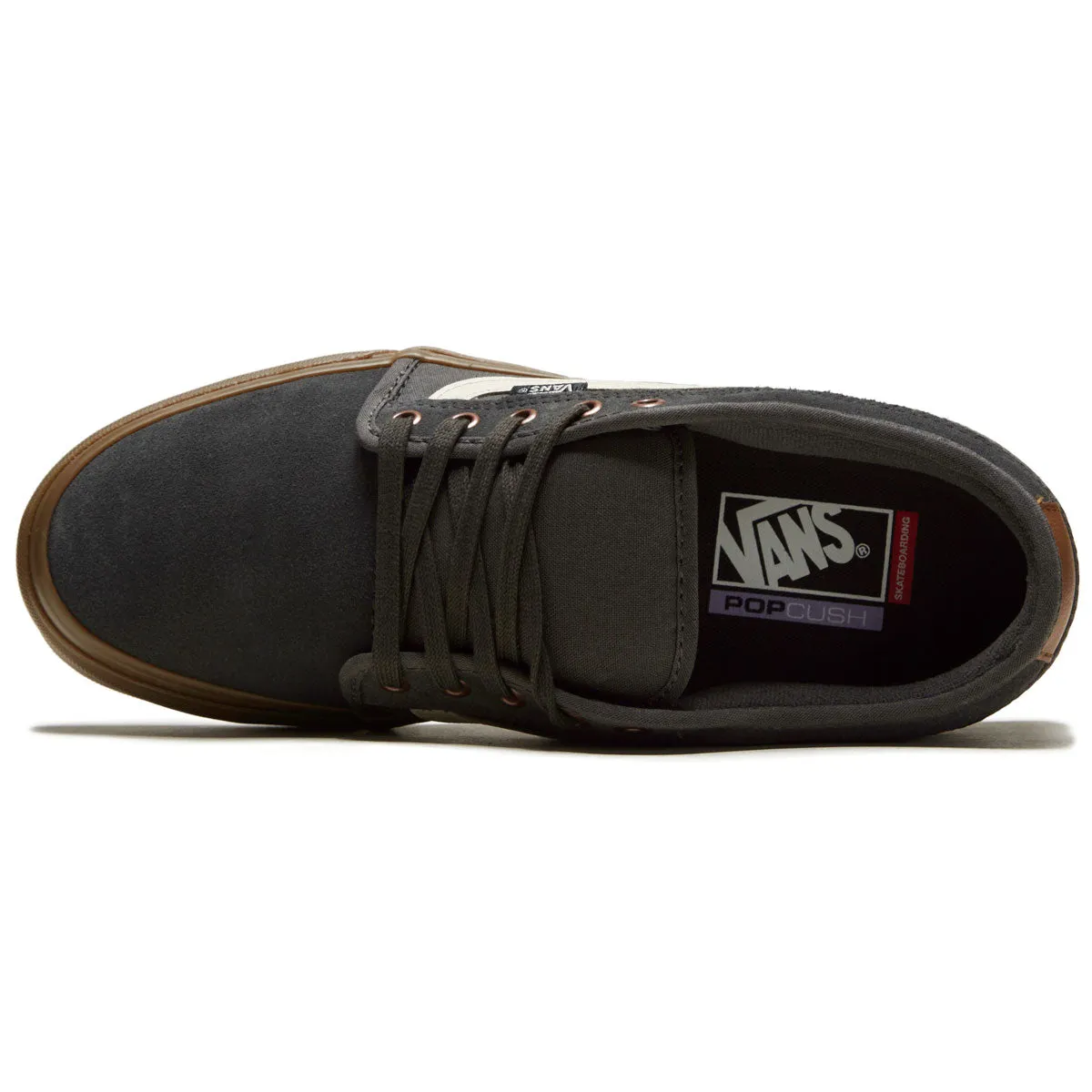 Vans Chukka Low Sidestripe Shoes - Herringbone Dark Grey/Gum Toe Step Max