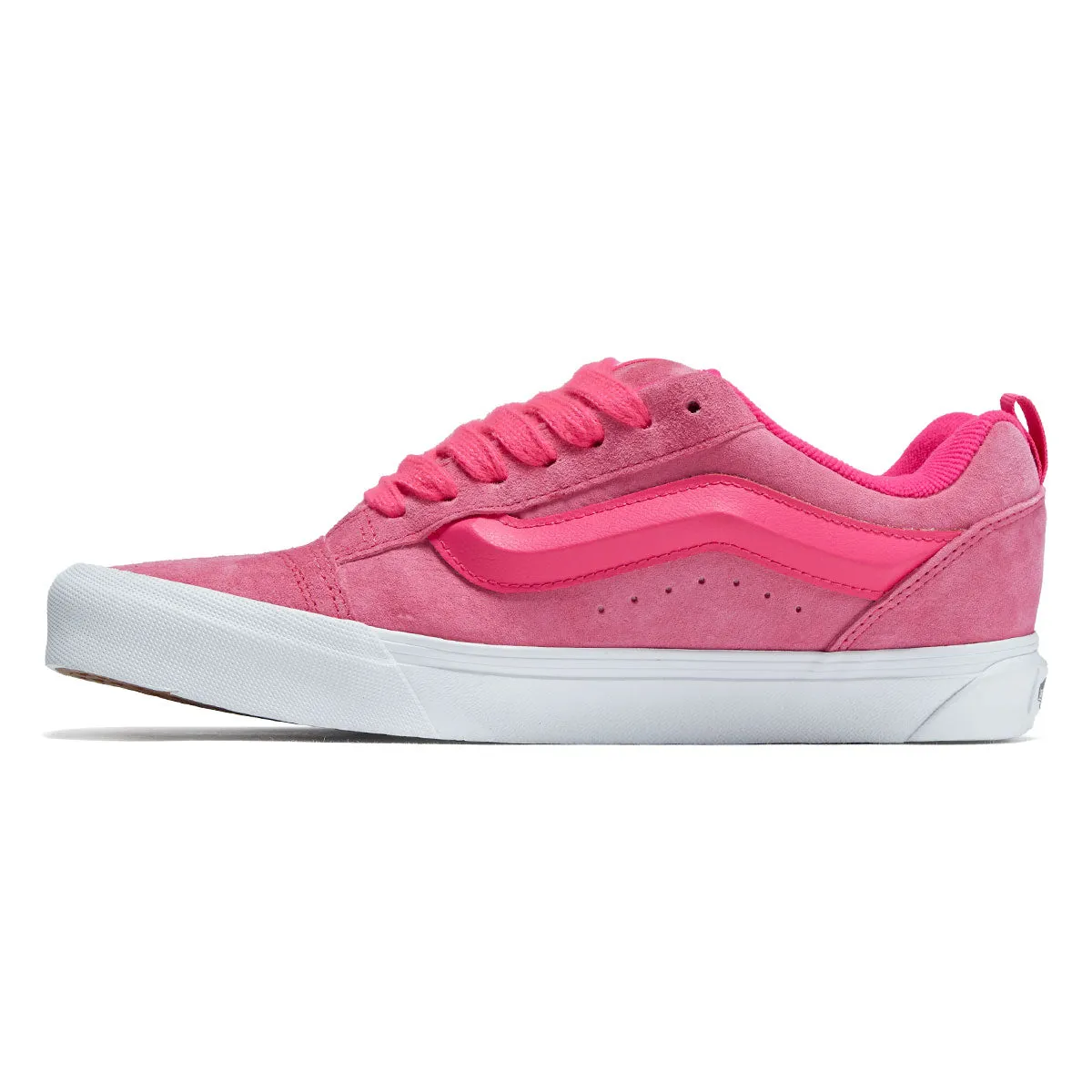 Vans Knu Skool Shoes - Nubuck Pink Glo Flexible Move