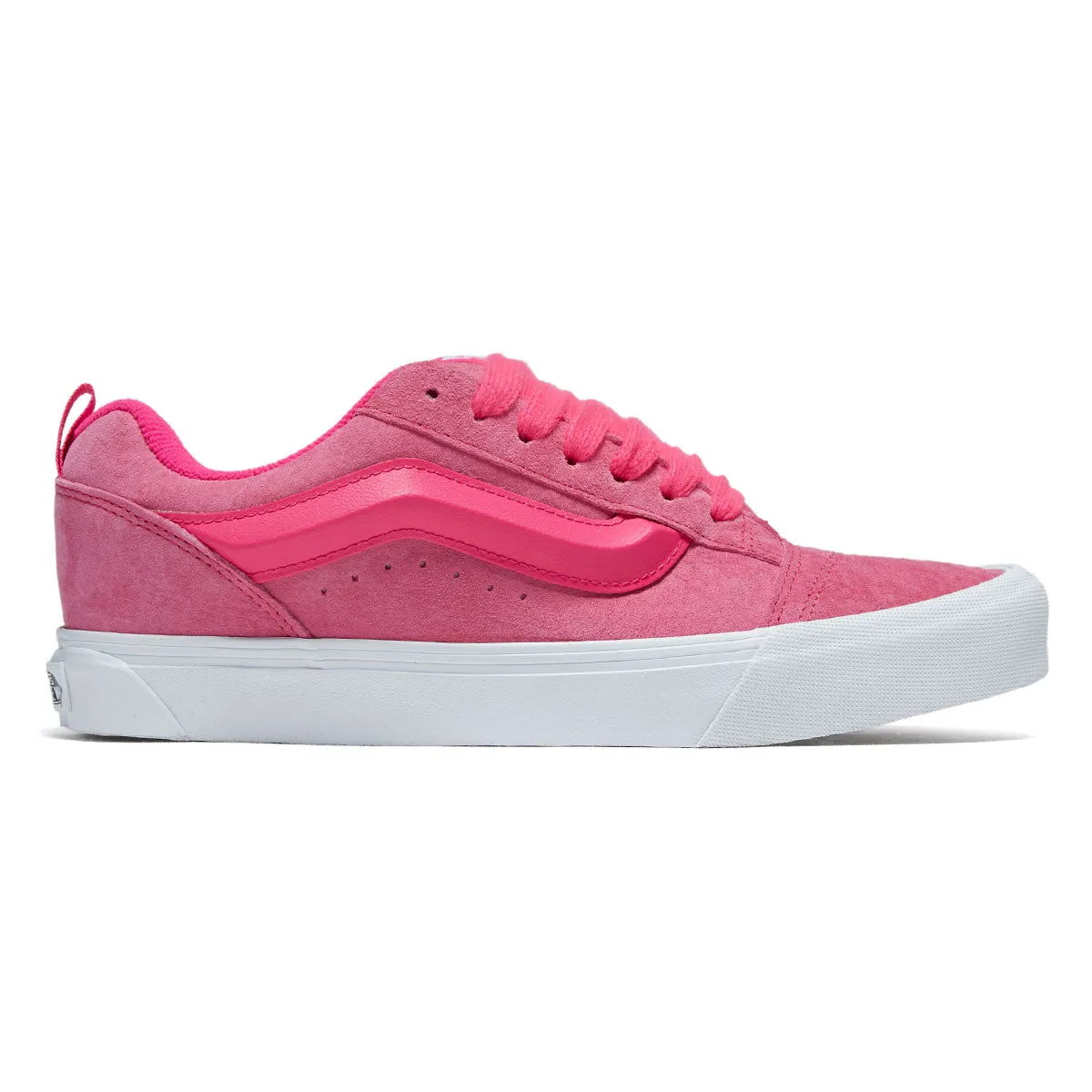 Vans Knu Skool Shoes - Nubuck Pink Glo Everyday Look