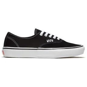 Pro Action Ready Vans Skate Authentic Shoes - Black/White