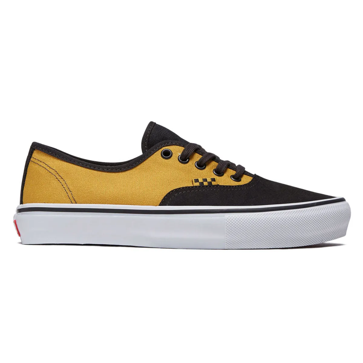 Vans Skate Authentic Shoes - Fade Black/Mustard Board Support Fit High Quality