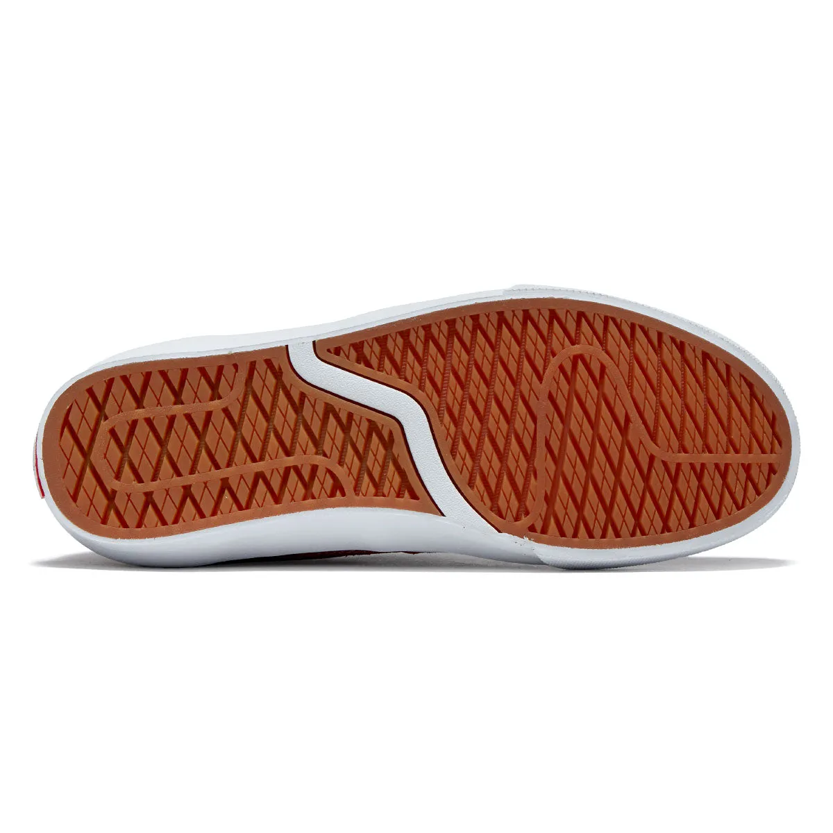 Vans Skate Curren Caples Shoes - Red/White Heel Grip