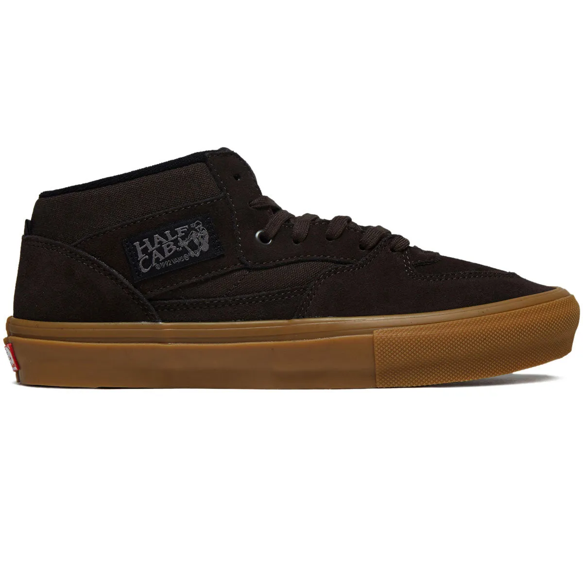 Classic Wear Relaxed Movement Vans Skate Half Cab Shoes - Brown Suede/Gum