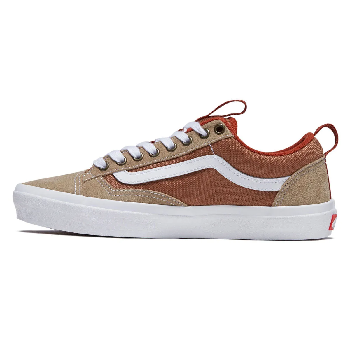 Vans Skate Old Skool 36  Shoes - Khaki/Burnt Orange Board Comfort