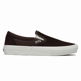 Easy Daily Vans Skate Slip-On Shoes - Chocolate Brown