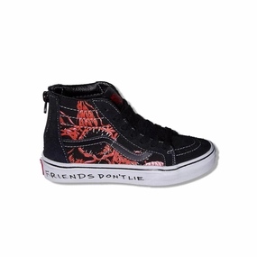   Stranger Things Kid's SK8-Hi Zip 'Friends Don't Lie' mom style Slow Jog