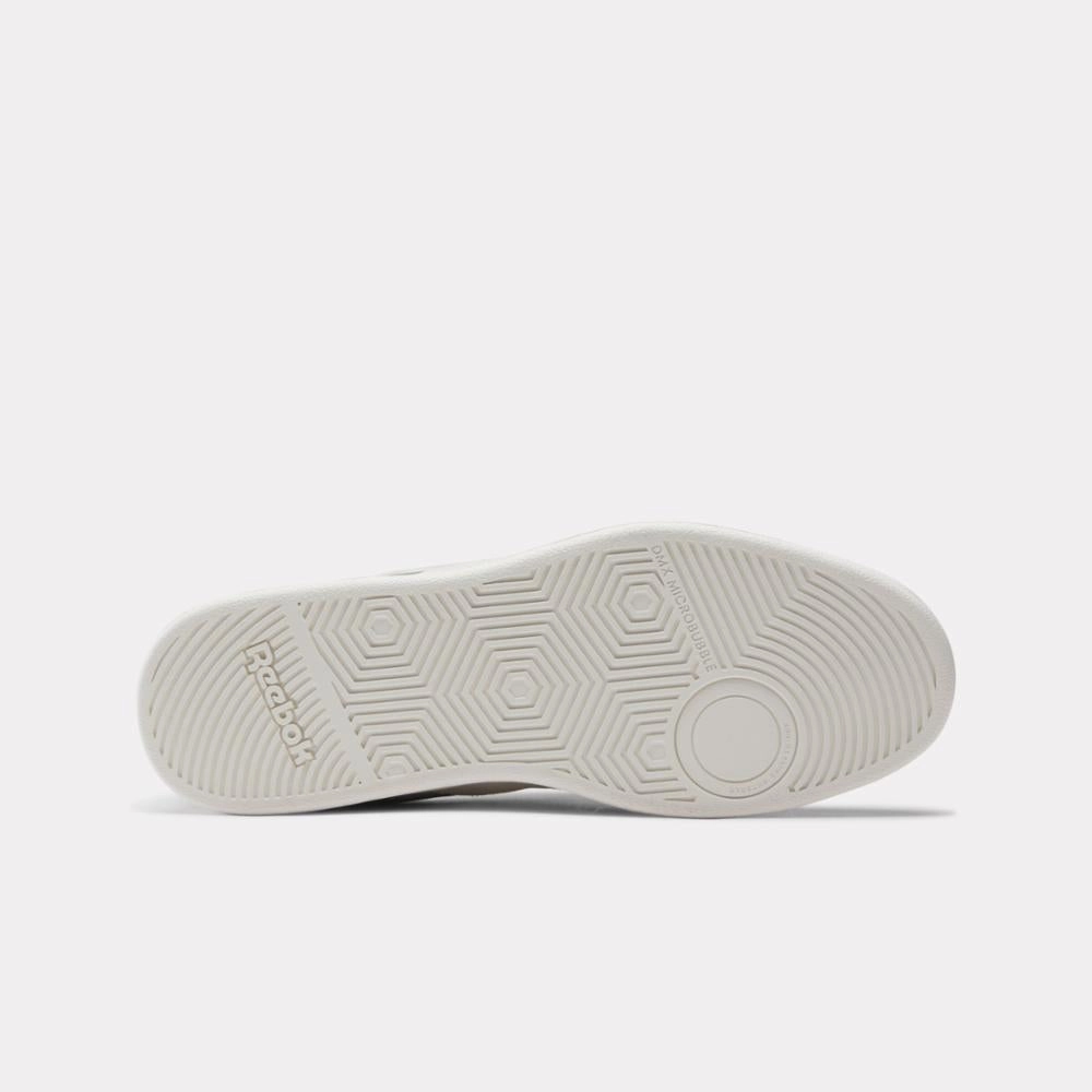 Walk Light Reebok Footwear Men Reebok Court Advance Shoes CHALK/CHALK/ESCAPEGREEN