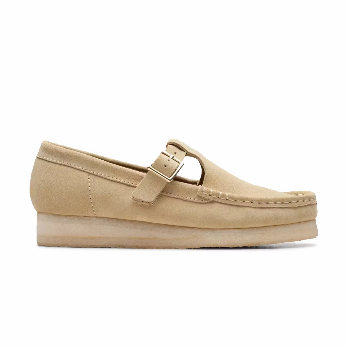 All-Day Support Breathable Shoes Wallabee T Bar 'Maple Suede'