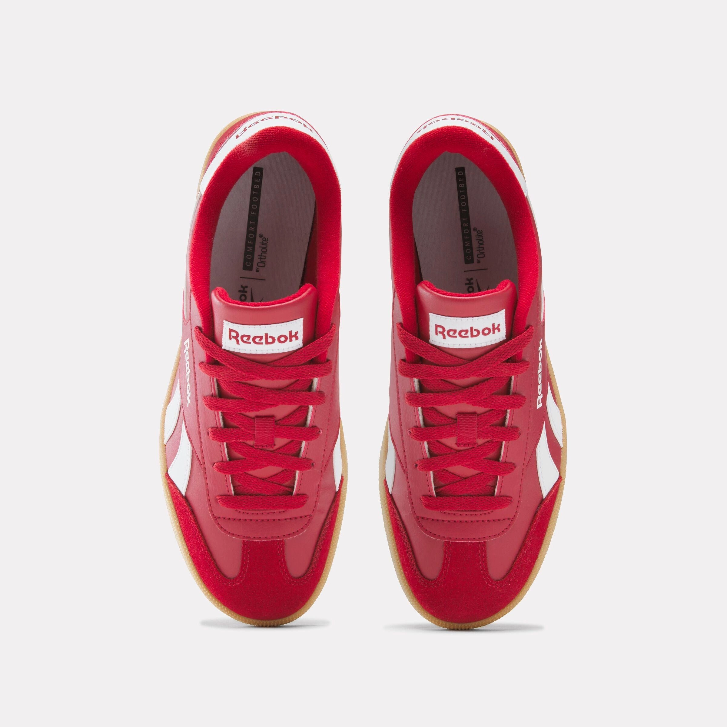 Waterproof Layer Reebok Footwear Men Smash Edge Shoes FLASHRED/WHITE/GUM1