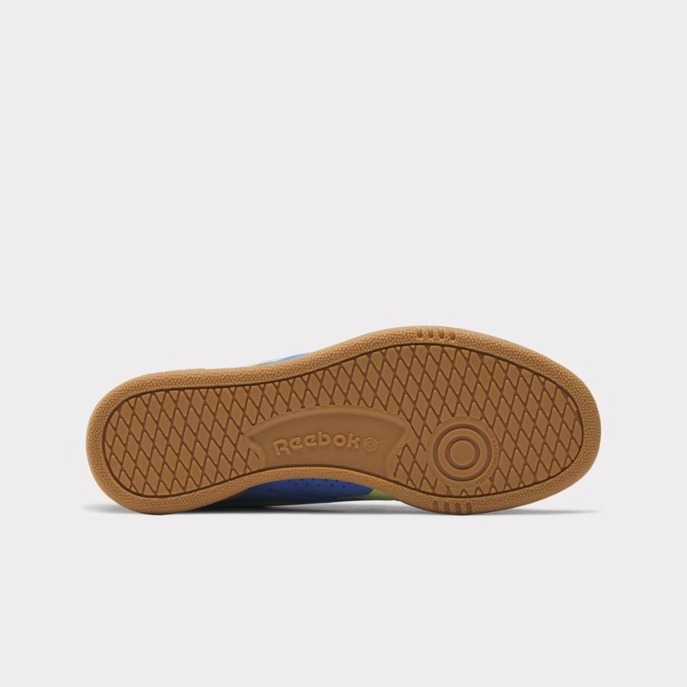 Wear All Day Reebok Footwear Men Club C Grounds UK Shoes KINETICBLUE/ASTROLIME/VINTAGEC