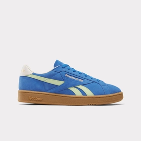 Herd Path Fashionable Comfort Reebok Footwear Men Club C Grounds UK Shoes KINETICBLUE/ASTROLIME/VINTAGEC