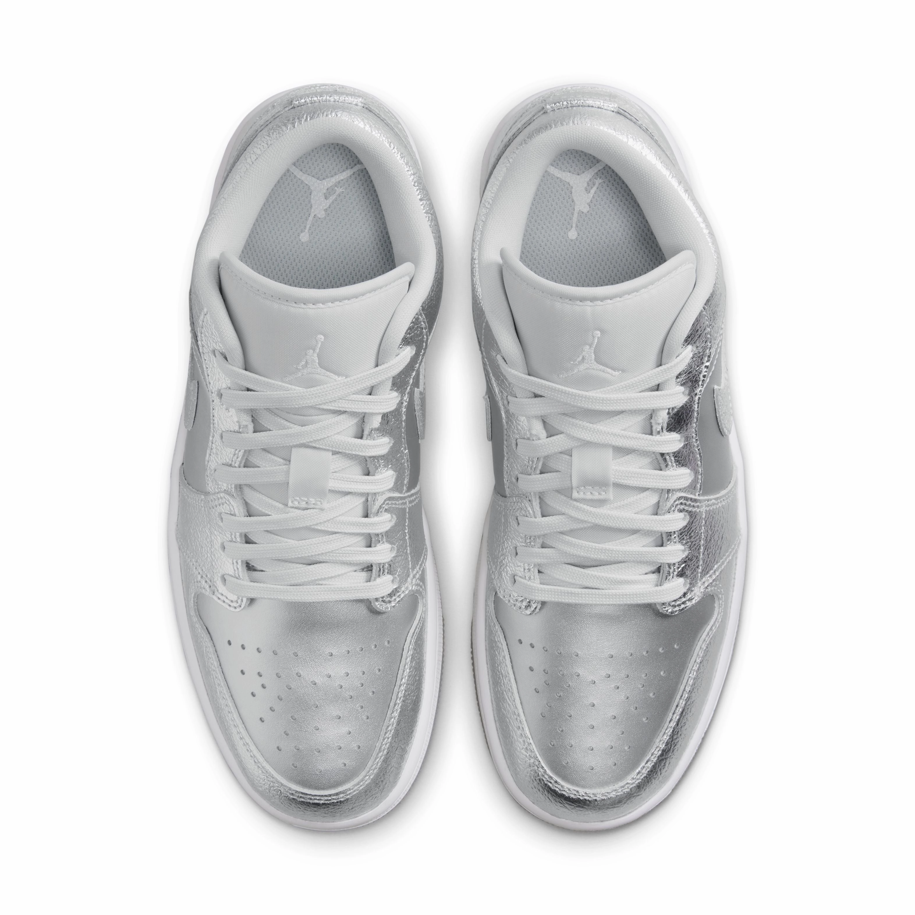 Wmns Air Jordan 1 Low SE 'Metallic Silver' Eco Friendly Choice