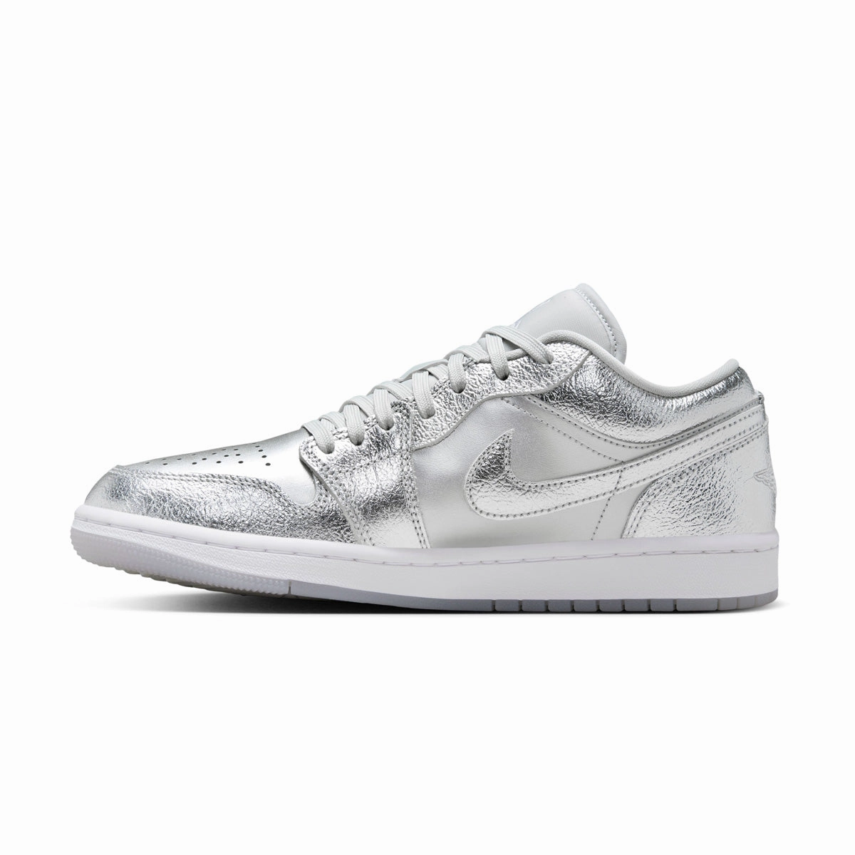 Wmns Air Jordan 1 Low SE 'Metallic Silver' Eco Friendly Choice